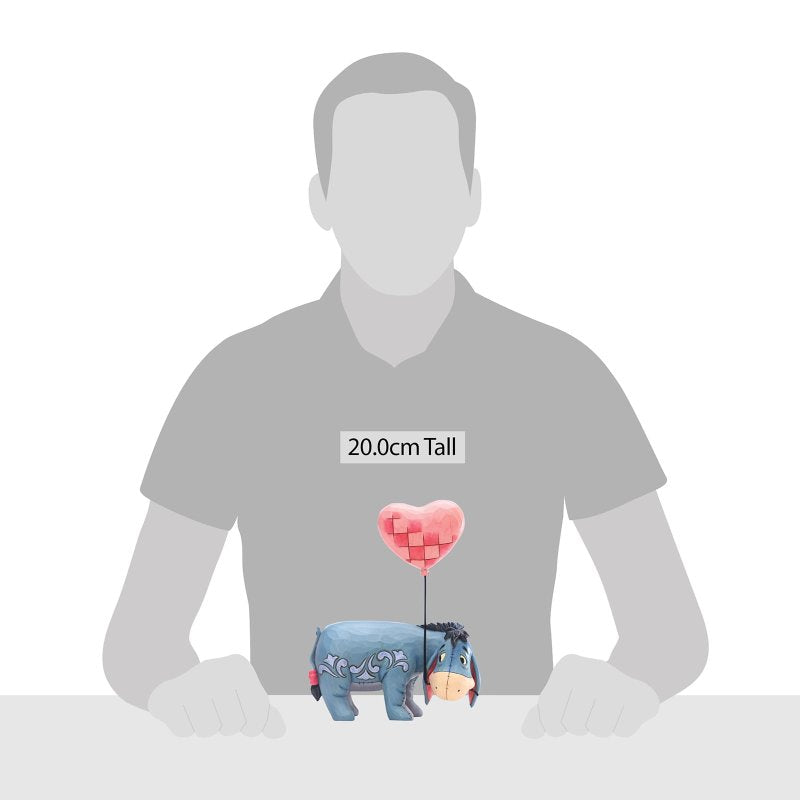 Eeyore with a Heart Balloon Figurine