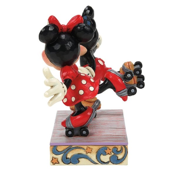 Mickey and Minnie Mouse Rollar Skating Figurine
