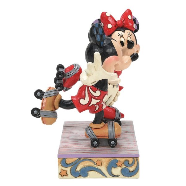 Mickey and Minnie Mouse Rollar Skating Figurine