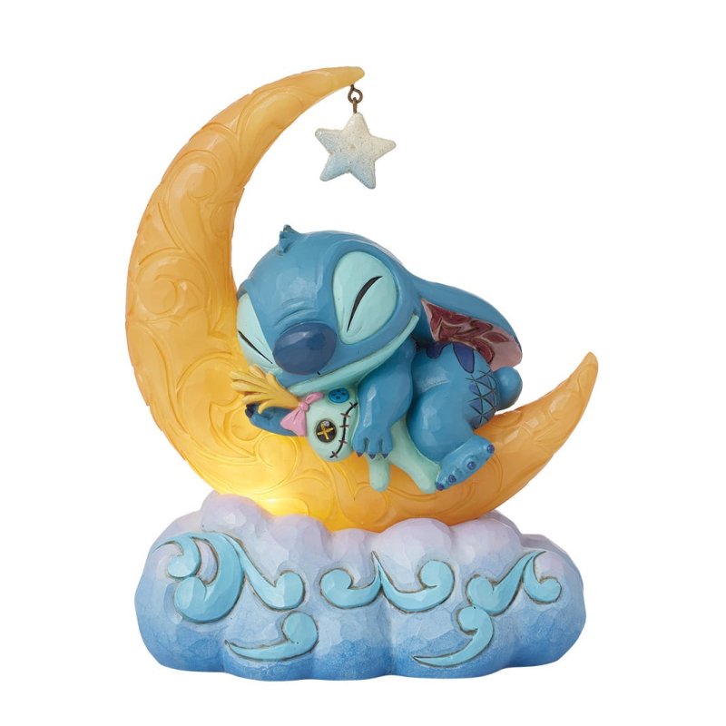 Sweet Dreams (Stitch & Scrump on Light-up Moon Figurine)