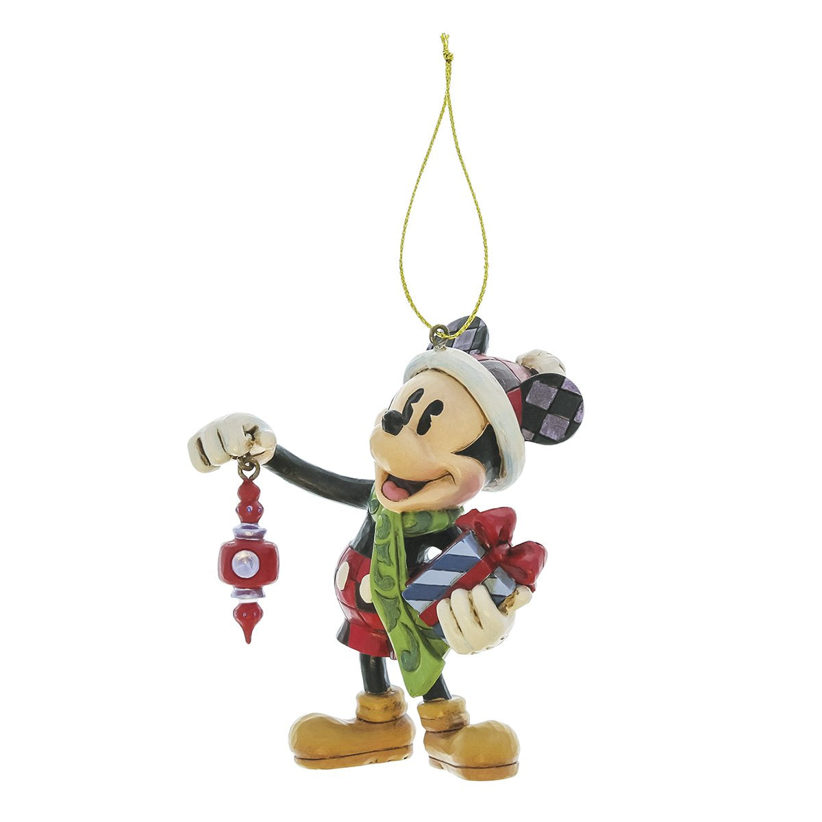 MICKEY HOLDING GIFTS HANGING ORNAMENT