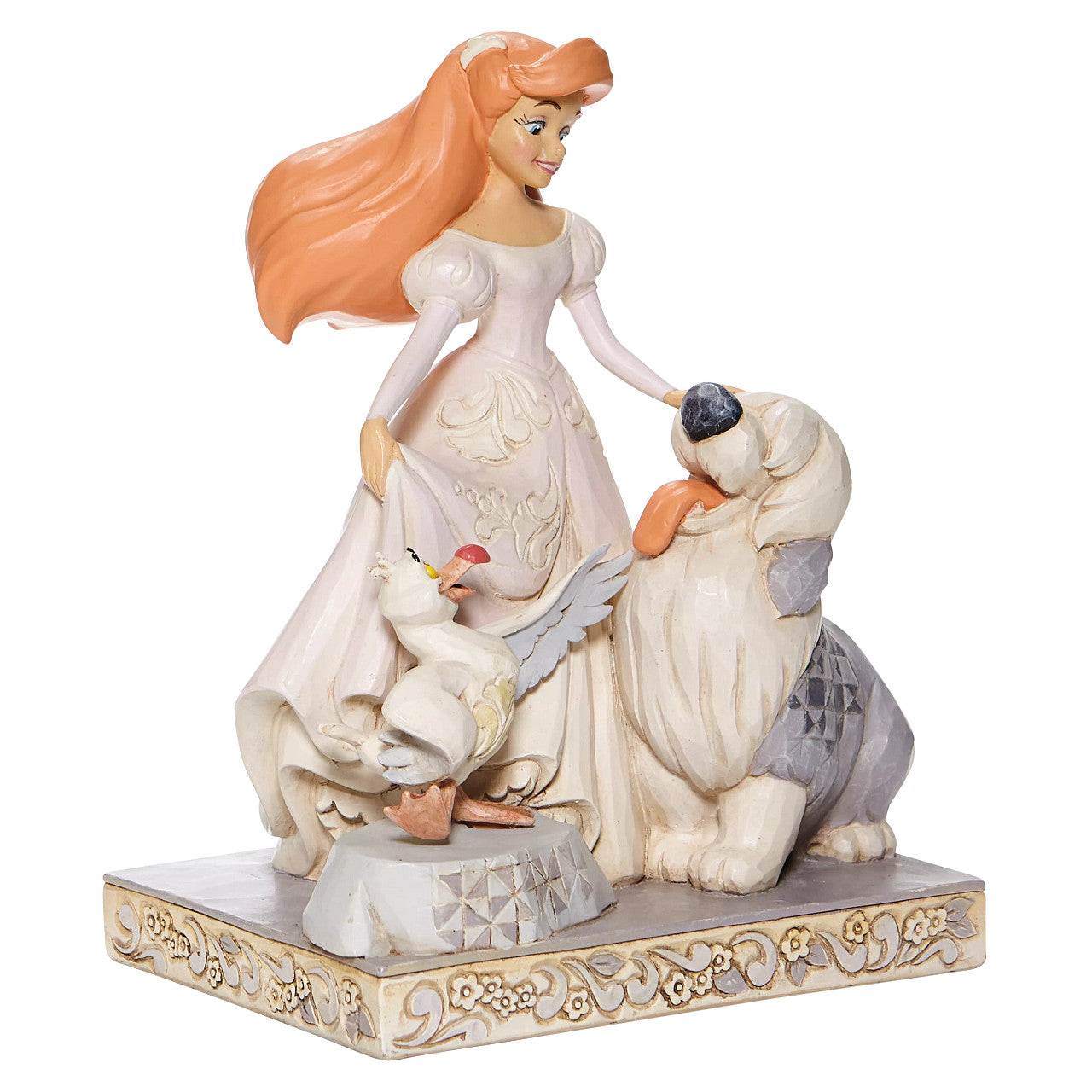 Spirited Siren -White Woodland Ariel Figurine