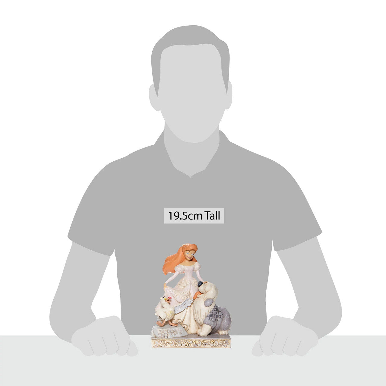 Spirited Siren -White Woodland Ariel Figurine