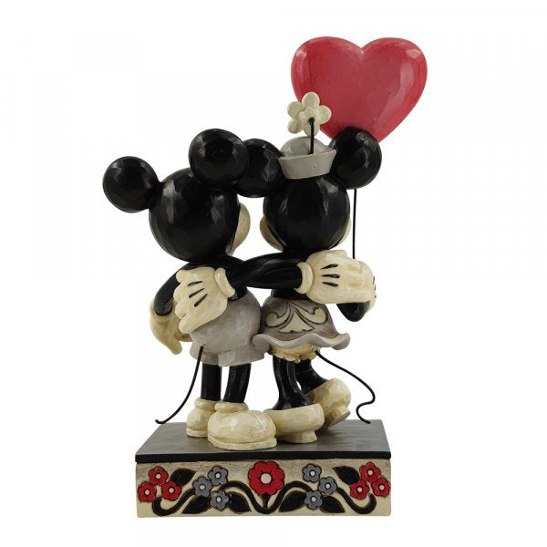 Mickey and Minnie Heart Figurine