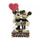 Mickey and Minnie Heart Figurine