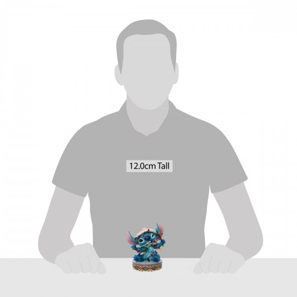 Stitch Wrapped in Lights Figurine