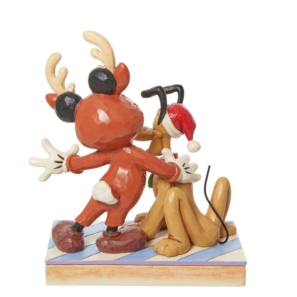 Mickey & Pluto Christmas Figurine