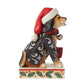 Highland Glen Dog in Santa Hat Figurine