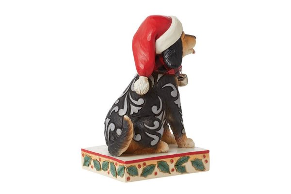 Highland Glen Dog in Santa Hat Figurine