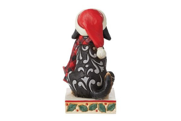 Highland Glen Dog in Santa Hat Figurine