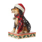 Highland Glen Dog in Santa Hat Figurine