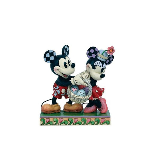 Mickey and Minnie Mouse Easter Figurine