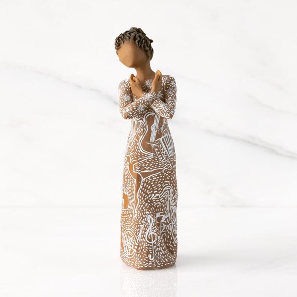 Music Speaks Figurine (darker skin and hair)