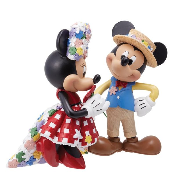 Mickey & Minnie Botanical Figurine by Disney Showcase