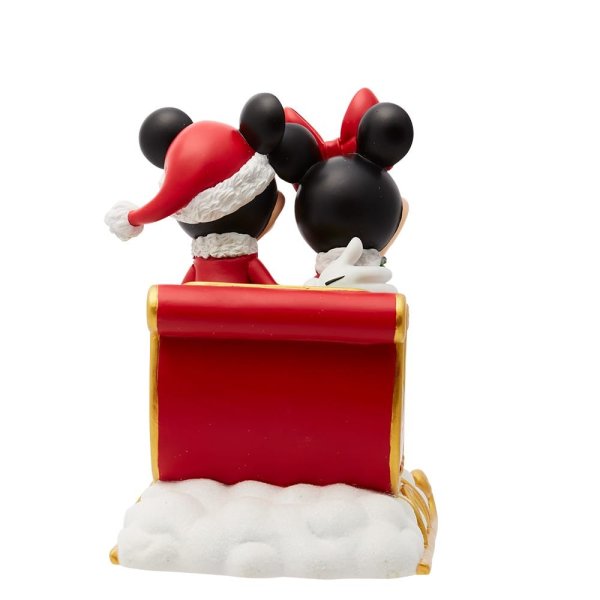 Christmas Mickey and Minnie Mouse Figurine