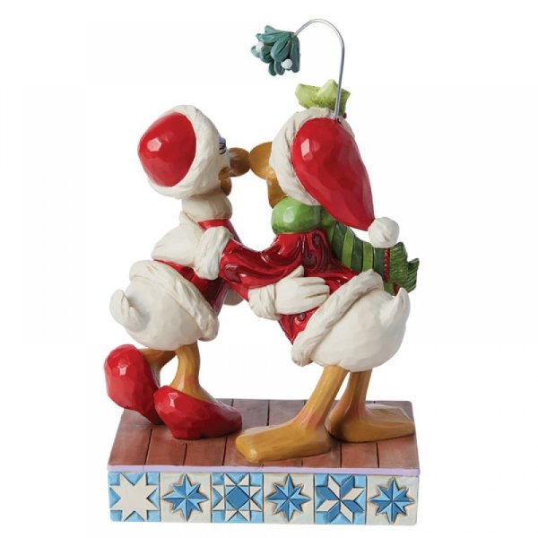 Donald Duck and Daisy Duck Mistletoe Christmas Figurine