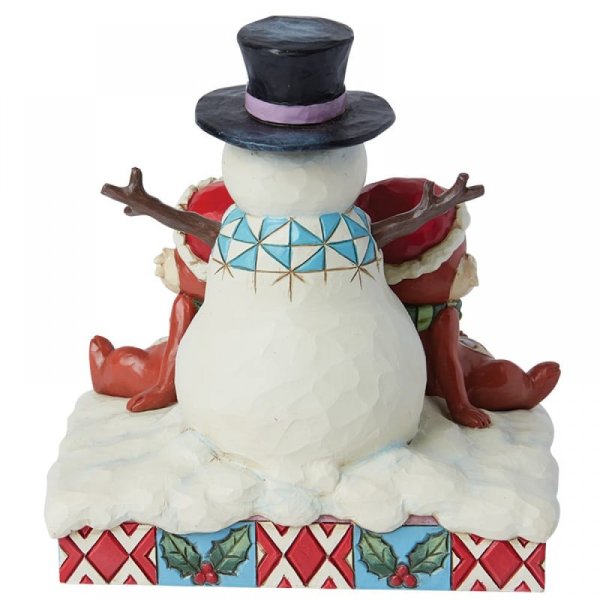 Chip n Dale Snowman Figurine