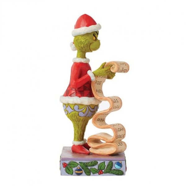 Grinch Holding Nighty / Nice List Figurine