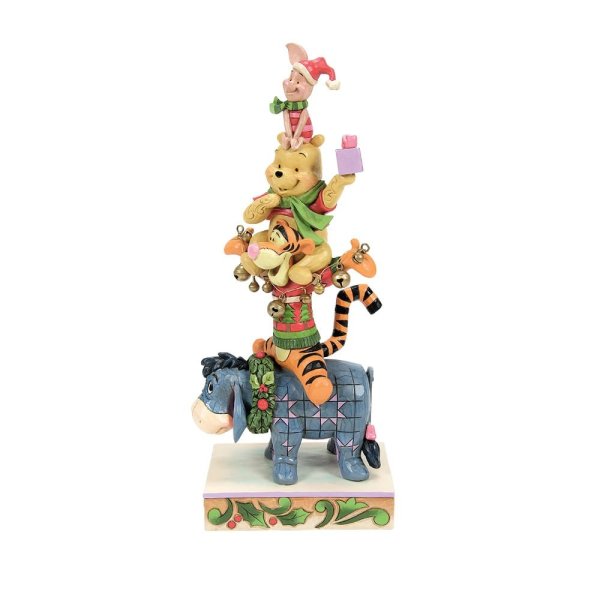 Christmas Winnie the Pooh Stacked Figurine