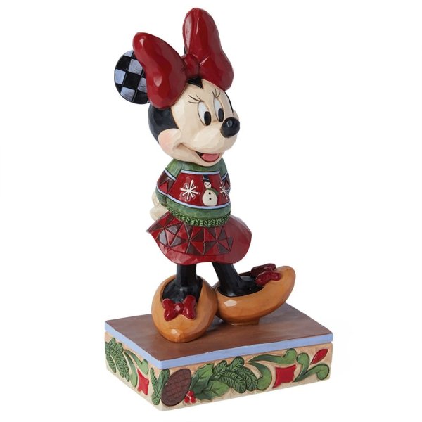 Minnie Mouse Christmas Sweater Figurine