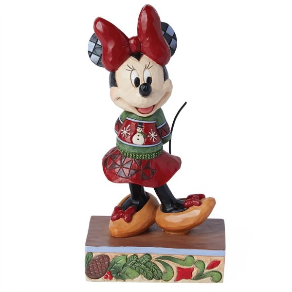 Minnie Mouse Christmas Sweater Figurine