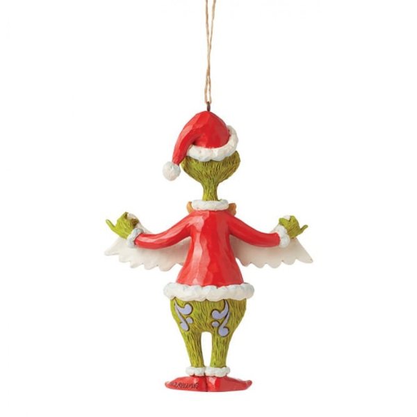 The Grinch with Christmas Banner Hanging Ornament