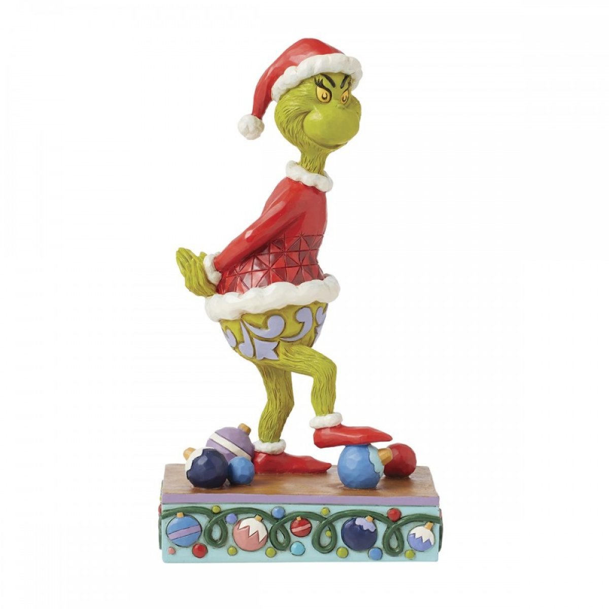 GRINCH STEPPING ON ORNAMENT