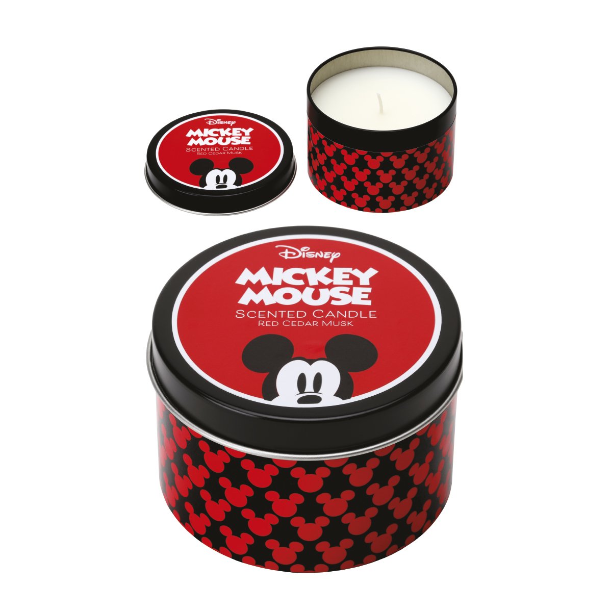 MICKEY CANDLE METAL WHITE JASMINE
