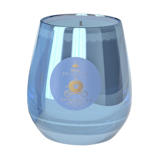CINDERELLA CRYSTAL GLASS CANDLE GARDENIA & PUMPKIN
