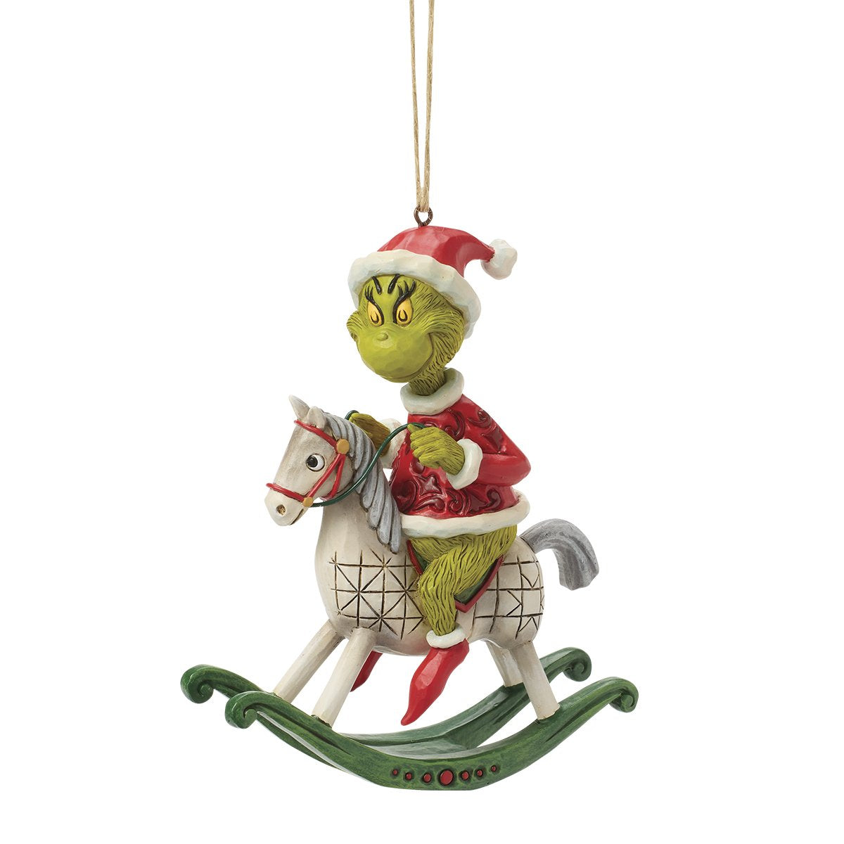 GRINCH RIDING ROCKING HORSE H/O