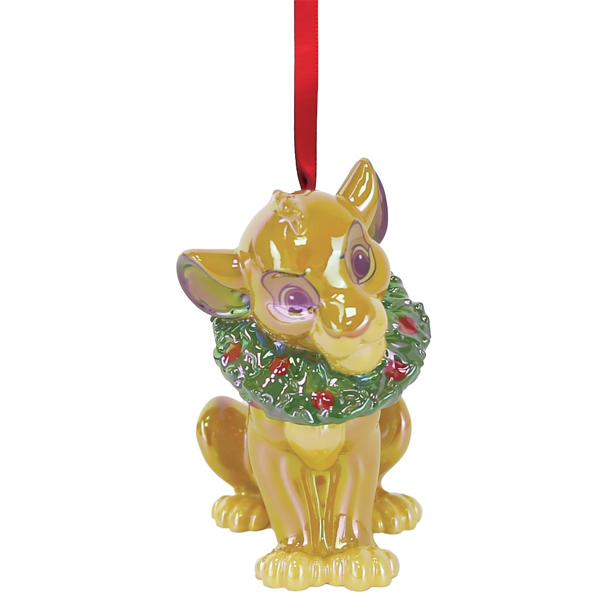 SIMBA WREATH SEASONAL ELECTROPLATED PVC ORNAMENT