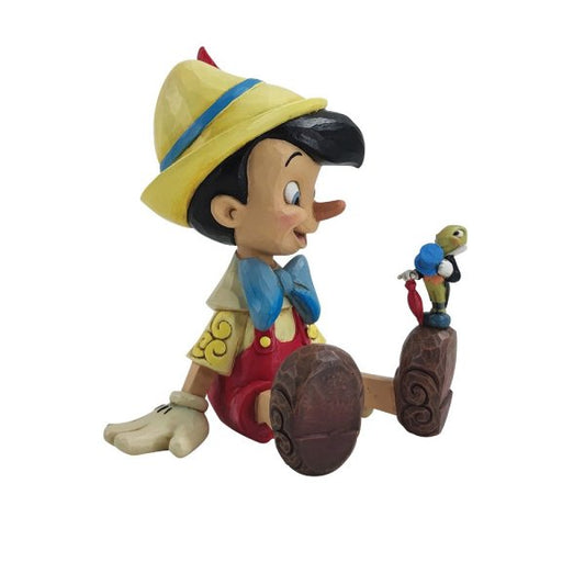 Pinocchio and Jiminy Sitting Figurine