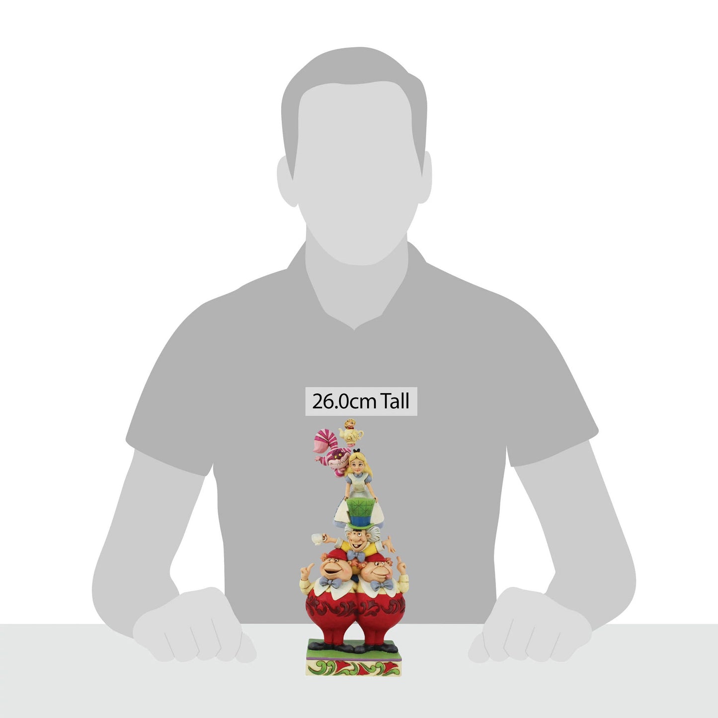 We're All Mad Here - Stacked Alice in Wonderland Figurine